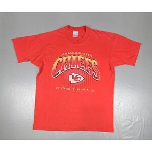 Vintage Salem Kansas City Chiefs T-Shirt Mens XL Red Single Stitch Made In USA